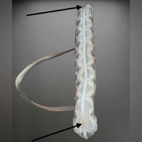 COACH MADISON JACQUARD/NEEDLEPOINT OP ART SMALL WRISTLET - Picture 5 of 5